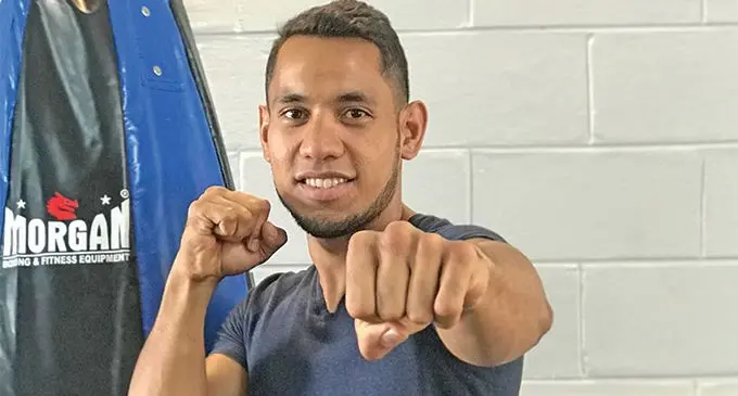 Amateur boxer Winston Hill in Suva on April 12, 2019. Photo: Sheldon Chanel