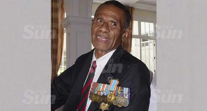 Josua Seduadua after receiving 50th anniversary of Independence commemorative medal during special investiture ceremony by President Jioji Konrote at State House on October 6, 2020. Photo: Ronald Kumar.