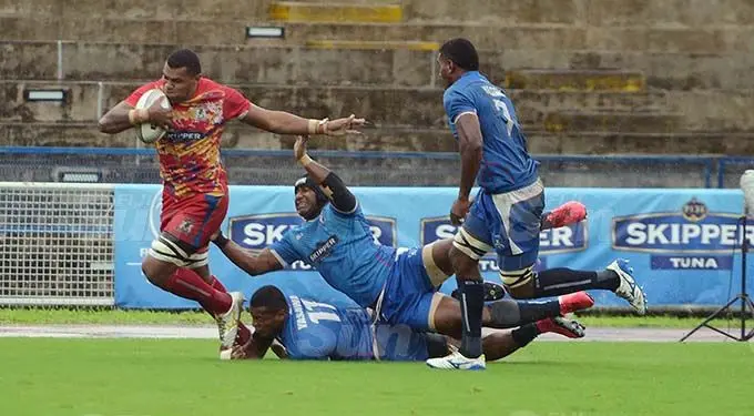 Namosi captain Kelepi Naimasi on attack against Yasawa at ANZ Stadium on October 3, 2020. Photo: Ronald Kumar