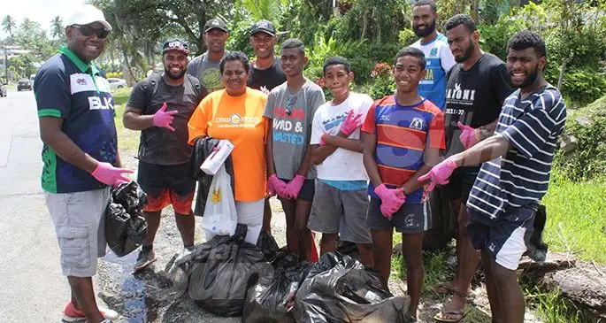 Members of the Saioni rugby club in Kalabu, Nasinu on December 7, 2019. Photo: Simione Haravanua