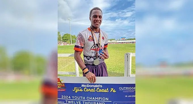 McDonald's Coral Coast 7s best player of the youth final Apenisa Lalabalavu. PHOTO: Ioane Asioli