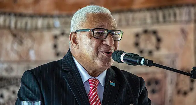 Prime Minister Voreqe Bainimarama  Photo - Leon Lord  