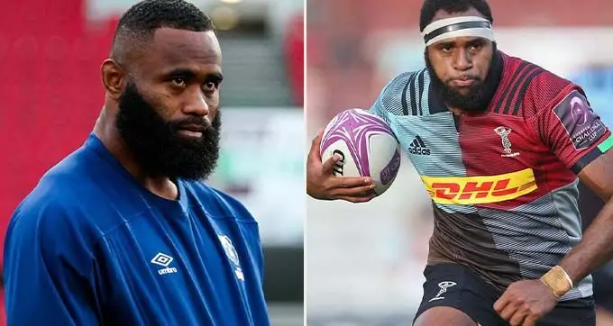 Flying Fijians captain, Semi Radradra. Photo: Bristol Bears and Semi Kunatani. Photo: Premiership Rugby