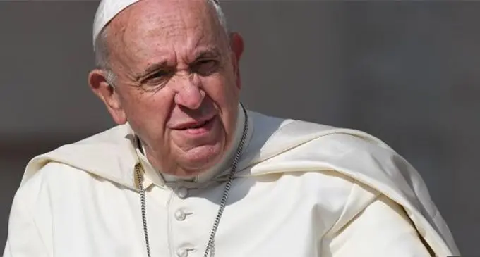 Pope Francis, head of the Catholic Church and sovereign of the Vatican City State.