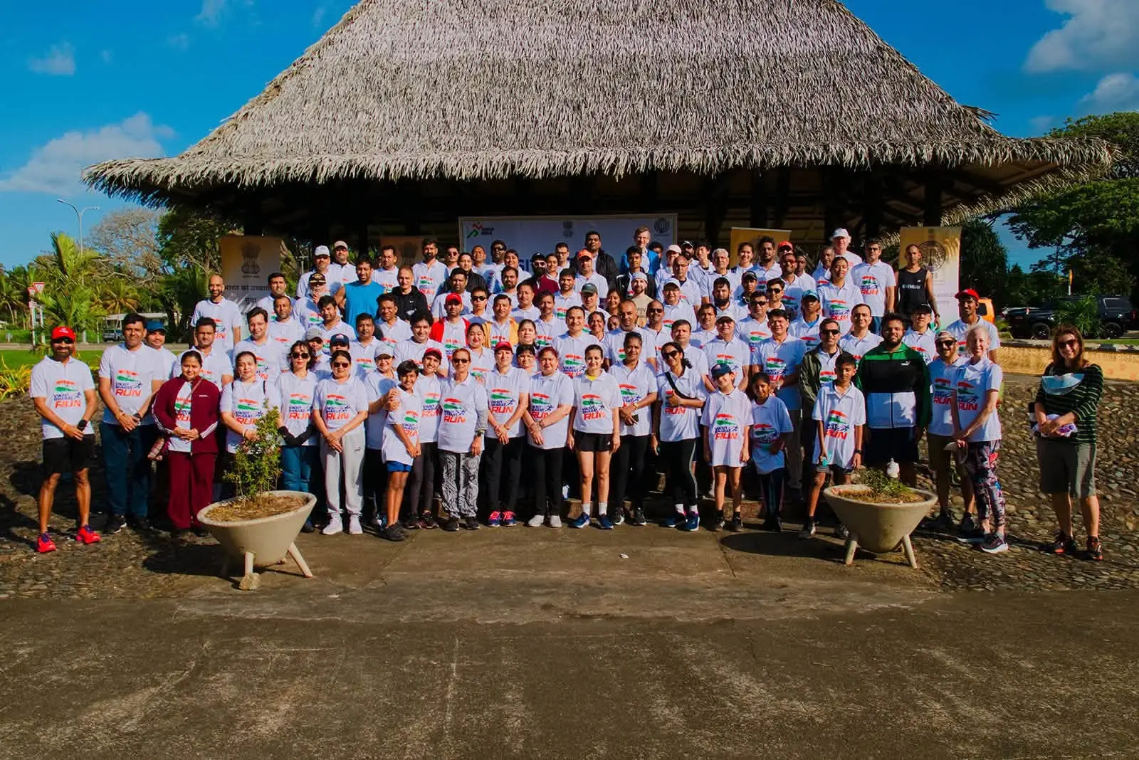More than 120 people took part in the Viksit Bharat Run at My Suva Park yesterday, bringing together the Indian diaspora, running enthusiasts and representatives from several organisations.
