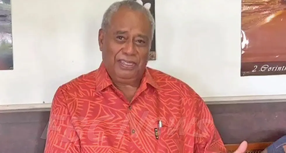 Unity Fiji party leader and former Governor of the Reserve Bank of Fiji, Savenaca Narube. 