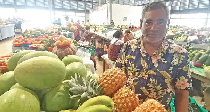 Rajendra Kumar at the Namaka Market. Photo: Mereleki Nai