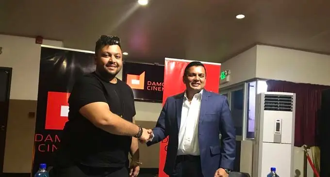 Chairman Fashion Council of Fiji Faraz Ali and Damodar Group chief executive officer Div Damodar. Photo: Maraia Vula.