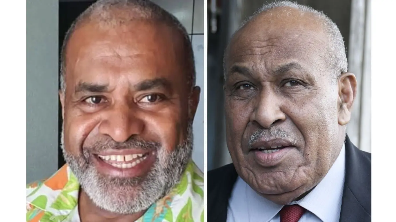 Ministry of iTaukei Affairs permanent secretary Jone Navakamocea and Minister Ifereimi Vasu.