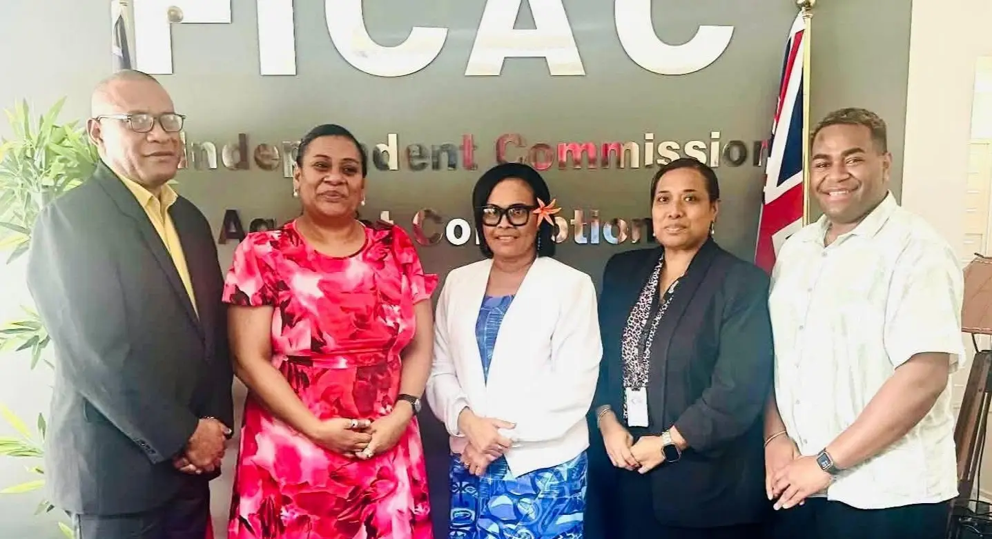 FICAC posted a photo on its Facebook page showing Ms Rokoika with Transparency and Integrity Fiji executive director Paulina Rauca and Sikeli Naketeca during a courtesy visit to the Commission's office.