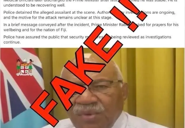 Government says Facebook post claiming PM injury is false