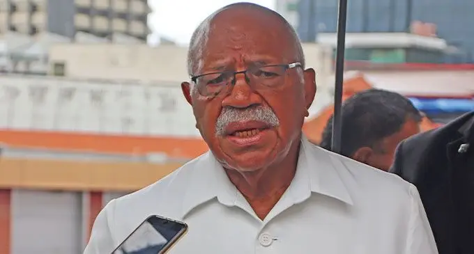 Prime Minister Sitiveni Rabuka. Photo: Jone Salusalu