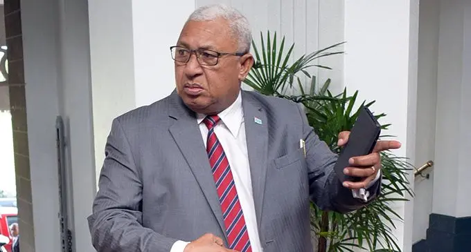 Prime Minister Voreqe Bainimarama.