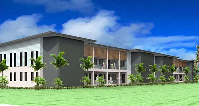 An artist’s impression of the Fiji National University Labasa Campus.