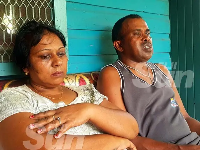  The mother of the deceased, Anjina Devi and her husband, Babu Suresh Sharma at their family home in Velovelo, Lautoka. Photo: Nicolette Chambers