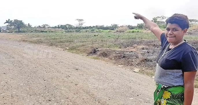 Mereoni Rokolutu points at the Vunato rubbish dump in Lautoka on September 6, 2020. Photo: Salote Qalubau