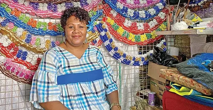 Vani Tura, owner of Vani’s Handicraft at the Suva Flea Market.