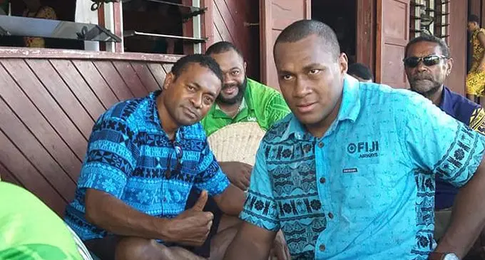 Fiji Airways Fijian 7s forward Paula Dranisinukula during the welcoming ceremony at Navuniivi Village in Nakorotubu in Ra. Dranisinukula captained the national 7s team to Hong Kong and Singapore. Photo: Wame Macedru