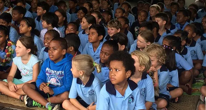 Students of Pacific Harbour Multicultural School.