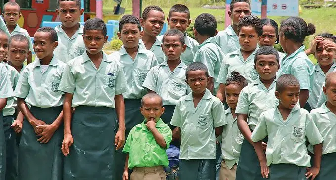 Students of Domonisavu District School in Cakaudrove on March 23, 2024.
