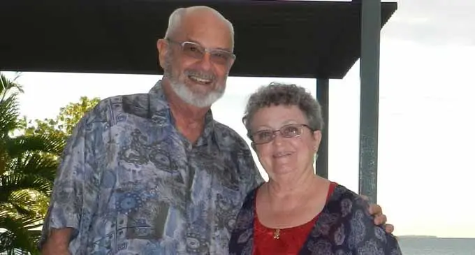 Retired navy captains, husband and wife Walter and Jane Lecompte.