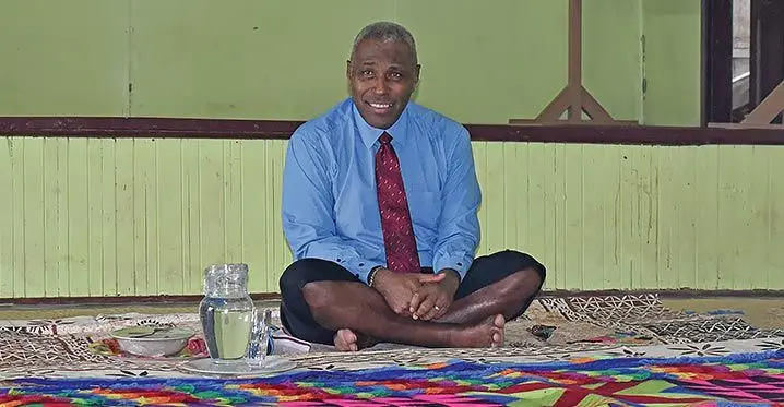 Attorney-General Siromi Turaga at Narewa Village in Nadi. Photo: Mereleki Nai