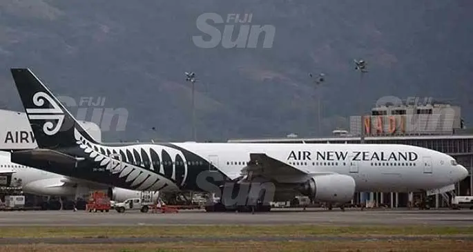 Air New Zealand’s Boeing 777-200 at the Nadi International Airport on July 15, 2018. Photo: Waisea Nasokia