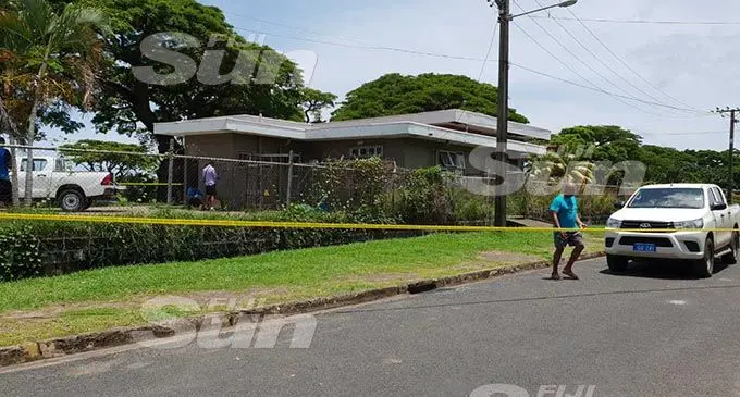 Police have cordoned off the scene where the body was found this morning. Photo: Nicolette Chambers