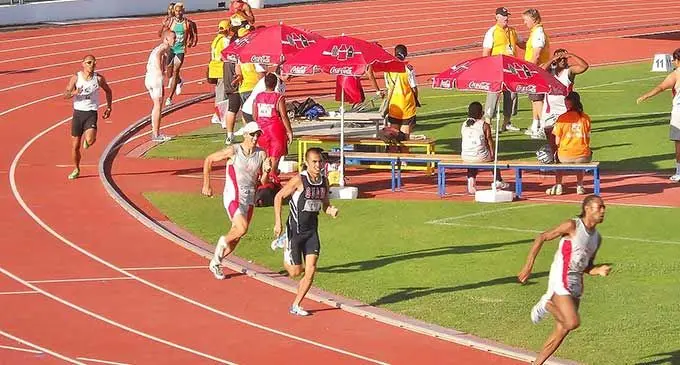Middle distance event during the 2011 Pacific Games in Noumea, New Caledonia.