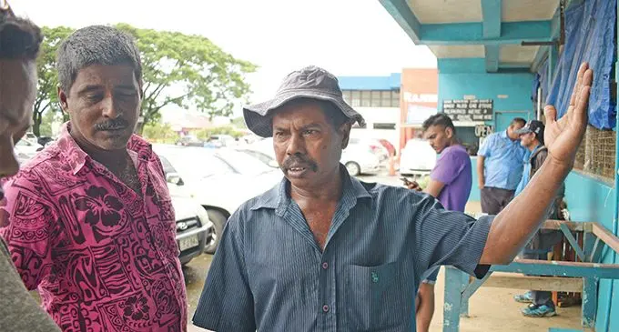 Nasinu taxi drivers Ruven Kumar, 48, (left), and Ram Karan, 58, say the only public convenience for Nasinu residents at Valelevu is behind the Nasinu Town Council building and the Nasinu Municipal Market is not safe for women. Photo: Ronald Kumar
