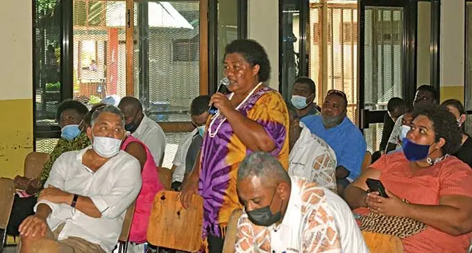 Asinate Dawai at the Nadi Civic Centre on March 8, 2022. Photo: DEPTFO News