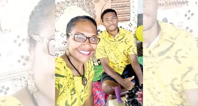 From left: Marieta Daveta with son Josua Leweni who is excited to return  to school.