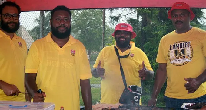 Marist Brothers High School old scholars of Lambert House during the Marist Old Boys  Association fundraiser in Flagstaff, Suva, on November 9, 2019. Photo: Kelera Sovasiga