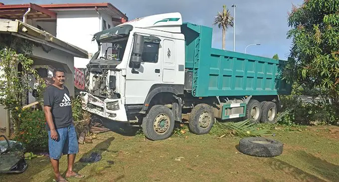 Loren Kumar outside his house in Waqadra in Nadi, on July 20, 2019. Photo: Waisea Nasokia