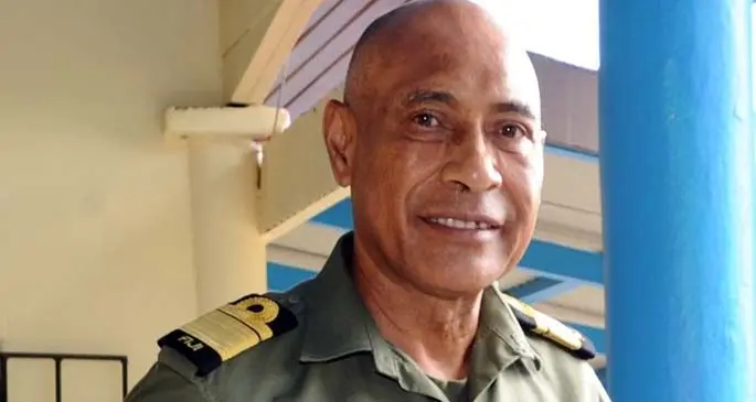 The Commander Republic of Fiji Military Force, Rear Admiral Viliame Naupoto.