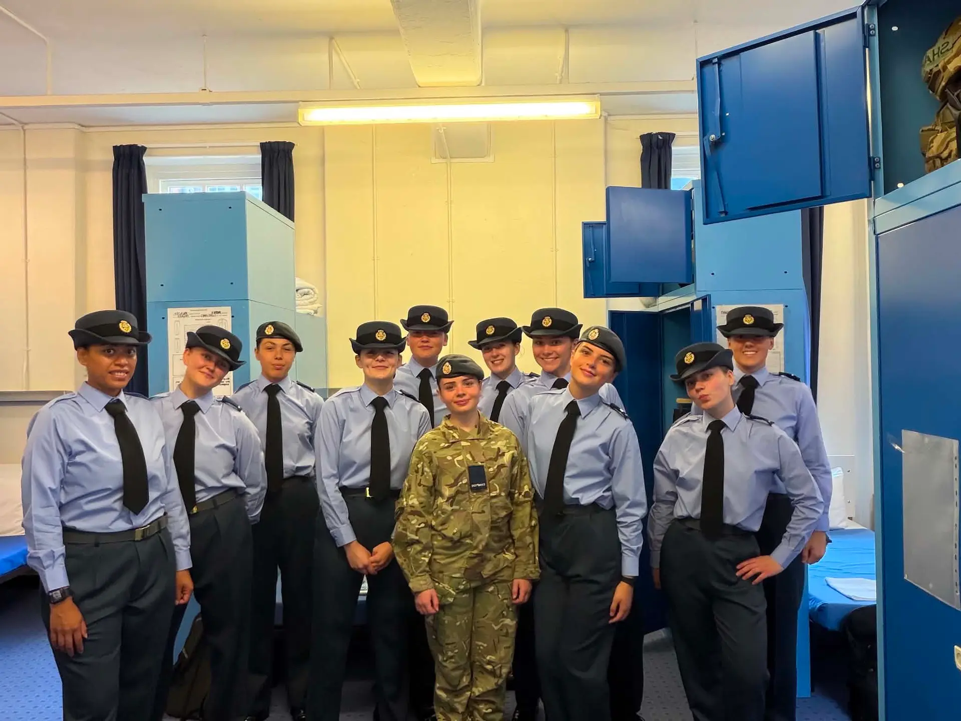  Ledua Sotia Kolinisau (Left) with her fellow colleagues the Campion 790 batch after their passout parade at RAF Halton in Buckinghamshire, England on September 2, 2026.