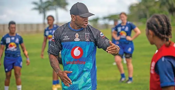 Vodafone Fijian Bati head coach Wise Kativerata at Bidesi Park, Suva on March 27, 2023. Photo: Leon Lord