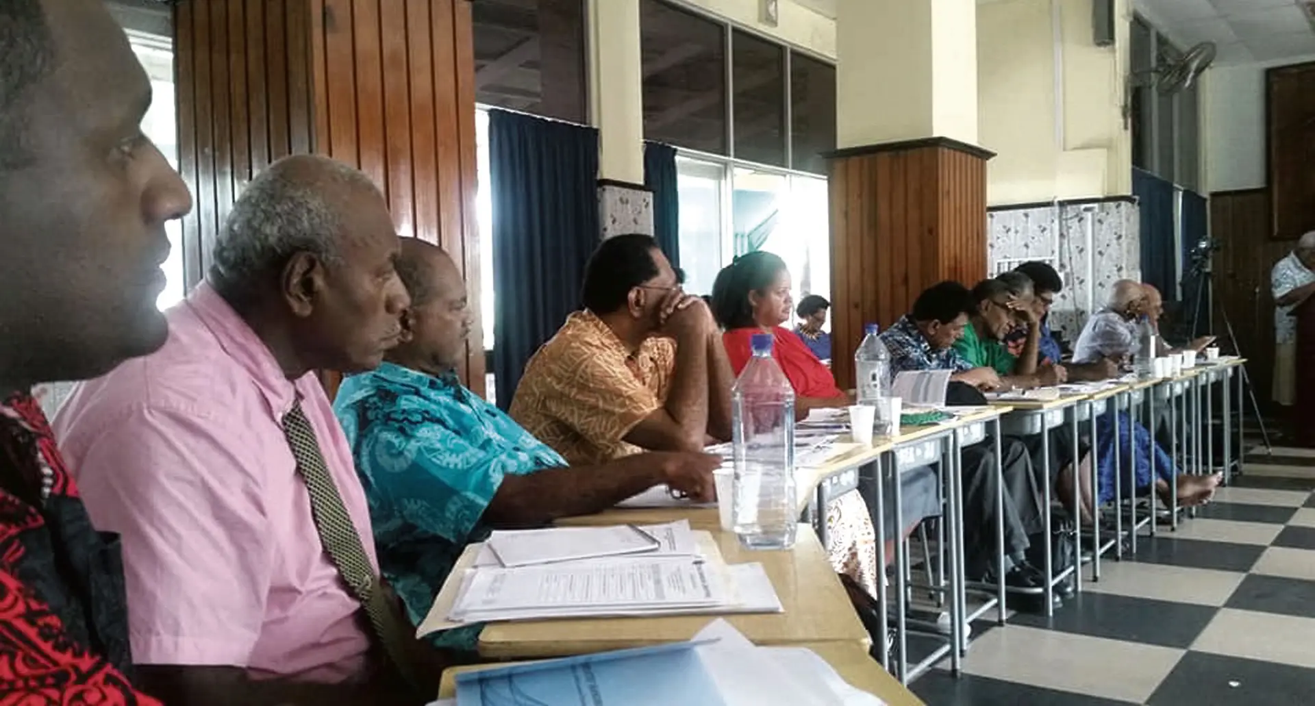 Participants at the SODELPA workshop in Suva on February 16, 2018.