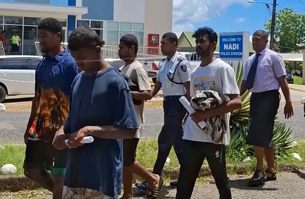 The two were among the accused with a police officer at Nadi Magistrate Court in Nadi. 