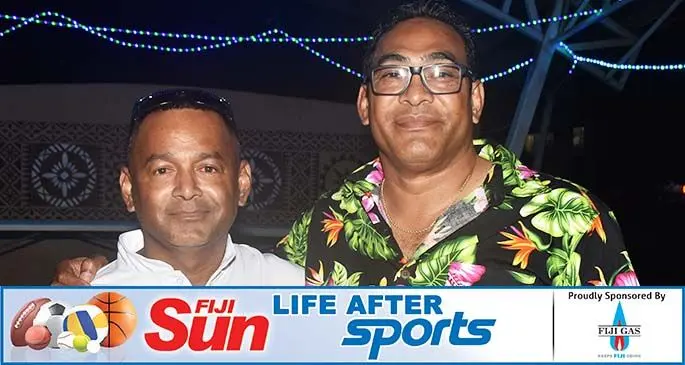 From left: Patrick Wise and Castaway Island Resort general manager Steven Andrews in Nadi recently. Photo: Waisea Nasokia