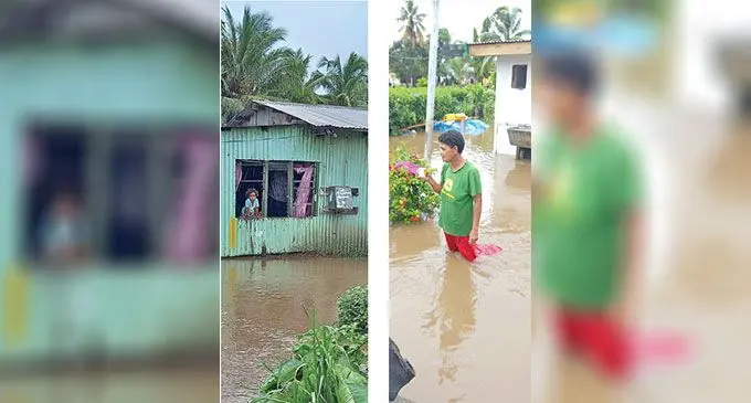 Flooding at Tavualevu Village in Tavua. Photos: Supplied