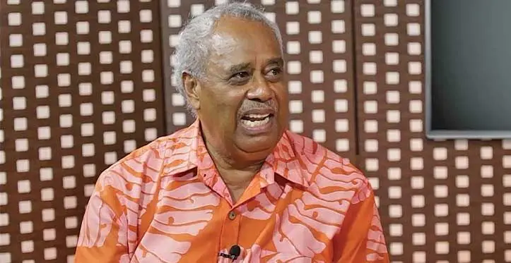 Former governor of the Reserve Bank of Fiji, Savenaca Narube. 