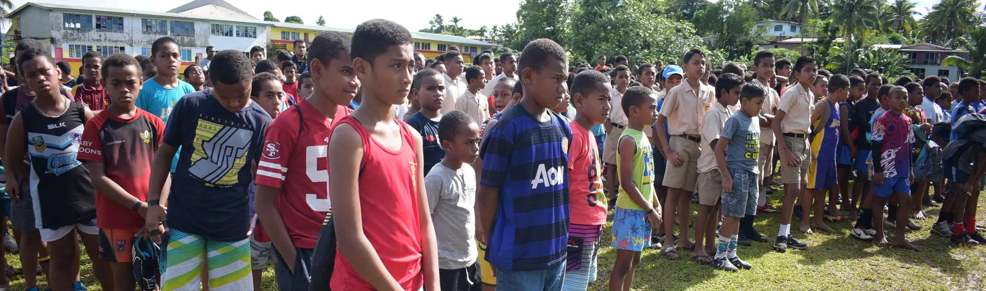 Kaji Rugby teams for Ram Sami Nasinu kaji rugby at AOG ground in Kinoya on March 30, 2019. Photo: Ronald Kumar.