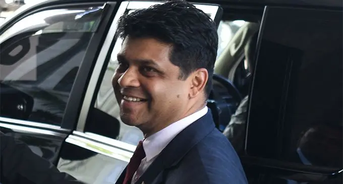 Acting Prime Minister, Attorney General and Minister for Economy Aiyaz Sayed-Khaiyum outside Parliament on March 13, 2018. Photo:Ronald Kumar.