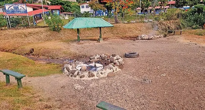 A January, 2022, picture of Savusavu Hot Spring.