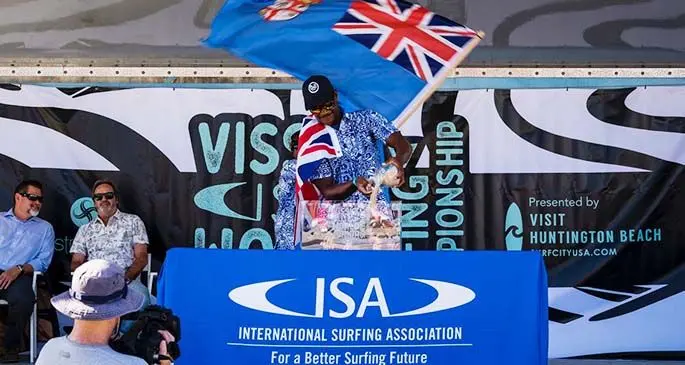 Fijian surfer Avisai Tibinaliva.