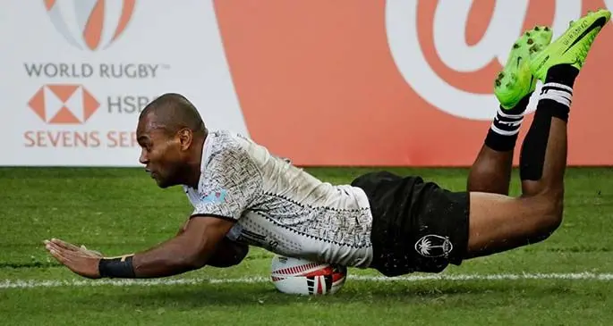 Fiji Airways Fijian 7s winger Alasio Naduva. Photo: AP