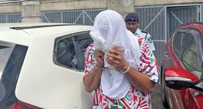 Murder accused Anare Cilicewa outside the Suva court house on September 30, 2024. Photo: Beranadeta Nagatalevu