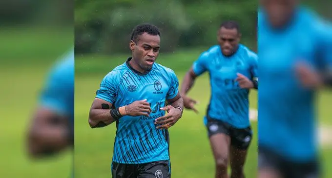 Fiji Airways men’s 7s utility back Vuiviawa Naduvalo during the team’s session at Bidesi ground. Photo: Leon Lord