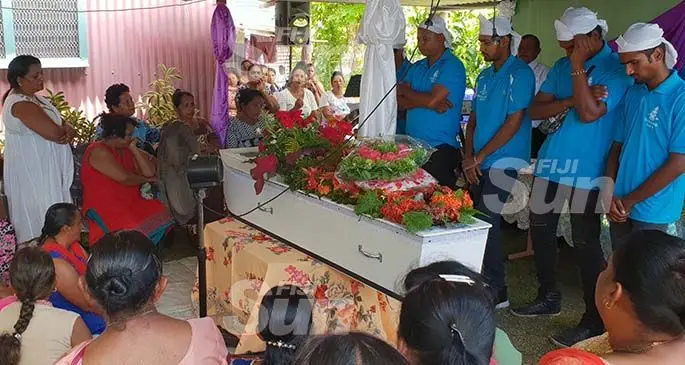 Close family members, friends and members of the Goodnews Church paid their last farewell at the funeral service of the late Hasneel Sharma at his Velovelo residence in Lautoka on January 23, 2020. Photo: Nicolette Chambers